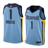 Maillot Memphis Grizzlies Jarell Martin No 1 Statement 2018 Bleu