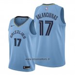 Maillot Memphis Grizzlies Jonas Valanciunas No 17 Statement Bleu