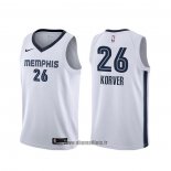 Maillot Memphis Grizzlies Kyle Korver NO 26 Association Blanc
