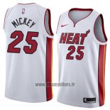 Maillot Miami Heat Jordan Mickey No 25 Association 2018 Blanc