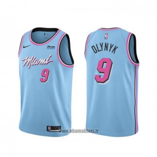 Maillot Miami Heat Kelly Olynyk NO 9 Ville 2019-20 Bleu