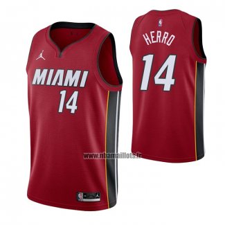 Maillot Miami Heat Tyler Herro NO 14 Statement 2020-21 Rouge