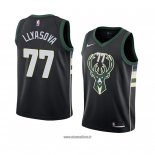 Maillot Milwaukee Bucks Ersan Llyasova No 77 Statement 2018 Noir