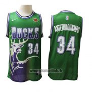 Maillot Milwaukee Bucks Giannis Antetokounmpo No 34 2019-20 Vert