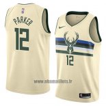 Maillot Milwaukee Bucks Jabari Parker No 12 Ville 2018 Crema