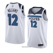 Maillot Minnesota Timberwolves C. J. Williams No 12 Statement 2018 Vert