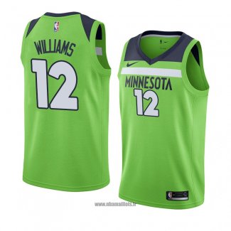 Maillot Minnesota Timberwolves C. J. Williams No 12 Association 2018 Blanc