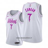 Maillot Minnesota Timberwolves Isaiah Canaan No 7 Earned Blanc