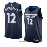 Maillot Minnesota Timberwolves James Nunnally No 12 Icon 2018 Bleu