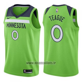 Maillot Minnesota Timberwolves Jeff Teague No 0 Statement 2017-18 Vert