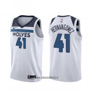 Maillot Minnesota Timberwolves Juancho Hernangomez NO 41 Association 2019-20 Blanc