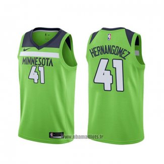 Maillot Minnesota Timberwolves Juancho Hernangomez NO 41 Statement 2019-20 Vert