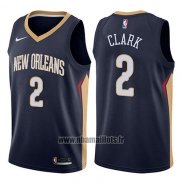 Maillot New Orleans Pelicans Ian Clark No 2 Icon 2017-18 Bleu