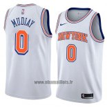 Maillot New York Knicks Emmanuel Mudiay No 0 Statement 2018 Blanc