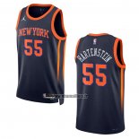 Maillot New York Knicks Isaiah Hartenstein NO 55 Statement 2022-23 Noir