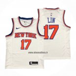 Maillot New York Knicks Jeremy Lin NO 17 Association Blanc