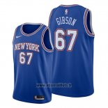 Maillot New York Knicks Taj Gibson No 67 Statement Bleu