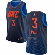 Maillot Oklahoma City Thunder Chris Paul NO 3 Statement Bleu