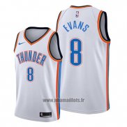 Maillot Oklahoma City Thunder Jawun Evans No 8 Association Blanc