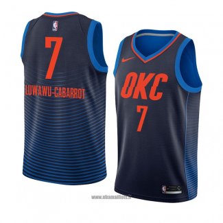 Maillot Oklahoma City Thunder Timothe Luwawu-cabarrot No 7 Statement 2018 Bleu