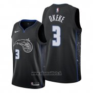 Maillot Orlando Magic Chuma Okeke No 3 Ville 2019-20 Noir