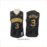 Maillot Philadelphia 76ers Allen Iverson No 3 Hardwood Classics Noir