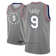 Maillot Philadelphia 76ers Dario Saric No 9 Ville 2018-19 Gris