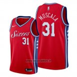 Maillot Philadelphia 76ers Mike Muscala No 31 Statement Rouge