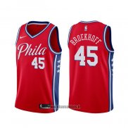 Maillot Philadelphia 76ers Ryan Broekhoff NO 45 Statement Rouge