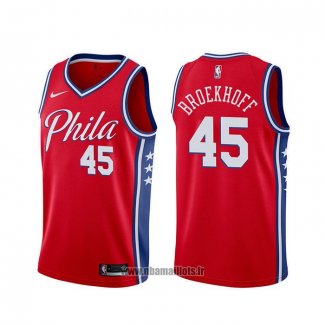 Maillot Philadelphia 76ers Ryan Broekhoff NO 45 Statement Rouge