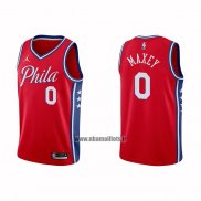 Maillot Philadelphia 76ers Tyrese Maxey NO 0 Statement 2020-21 Rouge