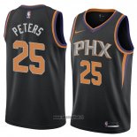 Maillot Phoenix Suns Alec Peters No 25 Statement 2018 Noir