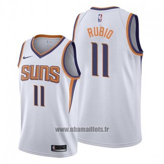 Maillot Phoenix Suns Ricky Rubio No 11 Association Blanc