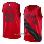 Maillot Portland Trail Blazers Seth Curry No 30 Statement 2018 Rouge