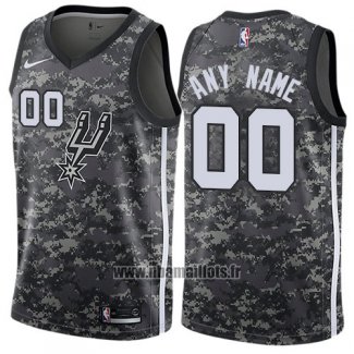 Maillot San Antonio Spurs Personnalise Ville 2017-18 Blanc