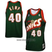 Maillot Seattle Supersonics Shawn Kemp No 40 Historic Retro Vert