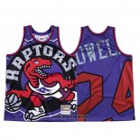 Maillot Tornto Raptors Norman Powell NO 24 Mitchell & Ness Big Face Volet