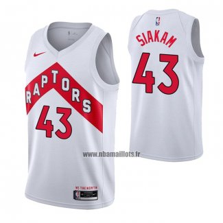 Maillot Tornto Raptors Pascal Siakam No 43 Association 2020-21 Blanc