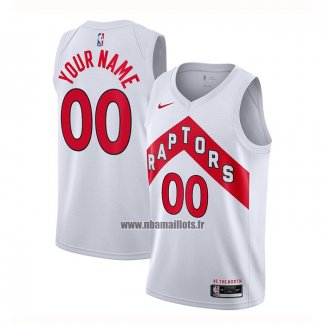 Maillot Tornto Raptors Personnalise Association 2020-21 Blanc