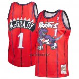 Maillot Tornto Raptors Tracy McGrady NO 1 Mitchell & Ness 1998-99 Rouge