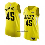 Maillot Utah Jazz Donovan Mitchell NO 45 Icon Authentique 2022-23 Jaune