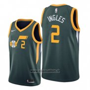 Maillot Utah Jazz Joe Ingles No 2 Earned Edition Vert