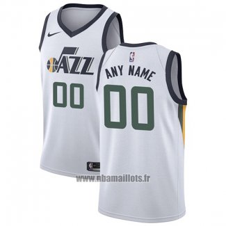 Maillot Utah Jazz Personnalise 2017-18 Blanc