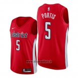 Maillot Washington Wizards Bobby Portis No 5 Earned Rouge