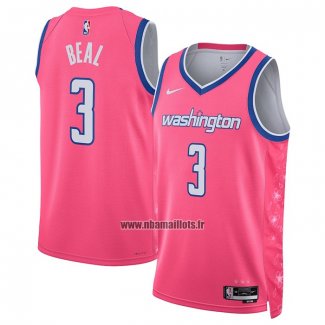 Maillot Washington Wizards Bradley Beal NO 3 Ville 2022-23 Rosa