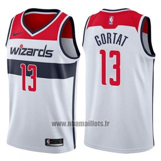 Maillot Washington Wizards Marcin Gortat No 13 Association 2017-18 Blanc