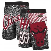 Short Chicago Bulls Mitchell & Ness 1966 Noir