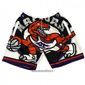 Short Tornto Raptors Mitchell & Ness Big Face Blanc