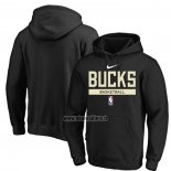 Veste a Capuche Milwaukee Bucks Practice Performance 2022-23 Noir