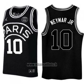 Maillot AJ x PSG Neymar JR No 10 Noir